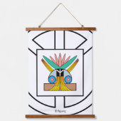 平和実在の象徴 吊り下げ型タペストリー (正面)