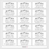 平和山大の結婚ゲストアドレス シール (シート)