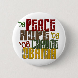 平和希望の変更オバマ1 缶バッジ