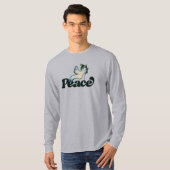 平和平和世界デザイン Tシャツ (正面フル)