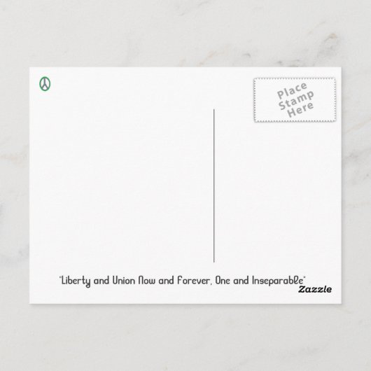 平和庭のノースダコタの国際的な郵便はがき ポストカード (裏面)