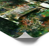 平和庭園パティオのポスター ポスター (角)