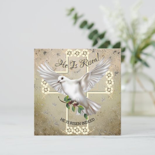 平和復活祭の鳩 カード (スタンド正面)