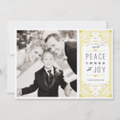 平和応援の喜びの休日の写真カード シーズンカード (正面)