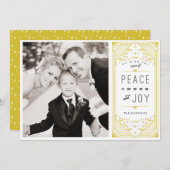 平和応援の喜びの休日の写真カード シーズンカード (正面/裏面)