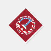 平和想像 スタンダードカクテルナプキン (角)