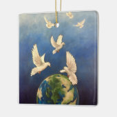 平和想像 セラミックオーナメント (左)