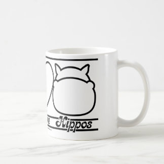 平和愛およびカバ コーヒーマグカップ