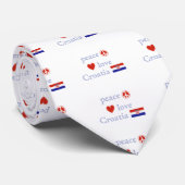 平和愛およびクロアチア ネクタイ (ロール)