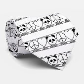 平和愛およびパンダ ネクタイ (ロール)