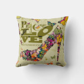 平和愛およびファッションのxo PJ クッション (裏面)