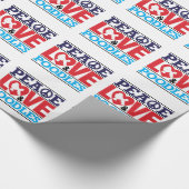 平和愛およびプードル ラッピングペーパー (角)