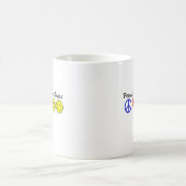 平和愛および双生児 コーヒーマグカップ (中央)