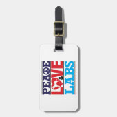 平和愛および実験室 ラゲッジタグ (正面縦)