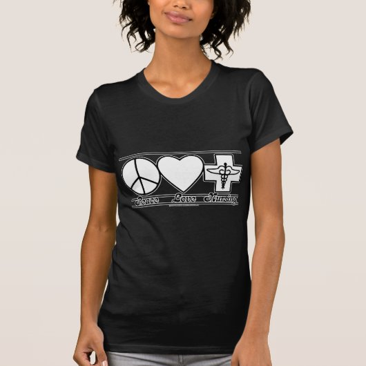平和愛および看護 Tシャツ (正面)