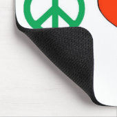 平和愛および経済学 マウスパッド (コーナー)