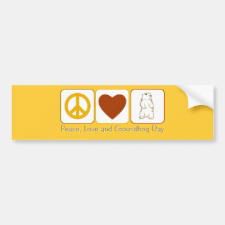 平和愛および聖燭節 バンパーステッカー