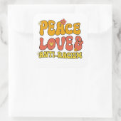 平和愛とアンチ人種差別 スクエアシール (バッグ)