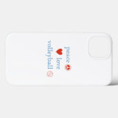 平和愛とバレーボール Case-Mate iPhoneケース (裏面 (横))