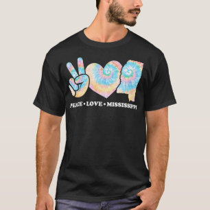 平和愛とミシシッピ Tシャツ