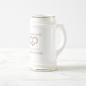 平和愛と信仰マグカップ ビールジョッキ (正面右)