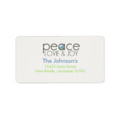 平和愛と喜び ラベル (正面)