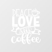 平和愛と喫茶店デコー ウィンドウサイン (シート)