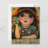 平和愛と花の力 ポストカード (正面/裏面)