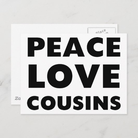 平和愛のいとこたち ポストカード (正面/裏面)
