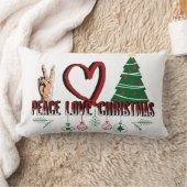 平和愛のクリスマス ランバークッション (ブランケット)