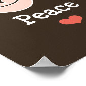 平和愛のハープのポスター ポスター (角)