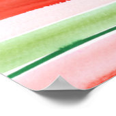 平和愛のポスター – 絵を描ストライプ製品 ポスター (角)