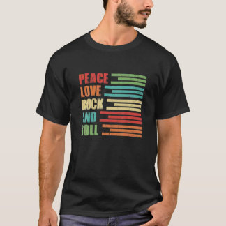 平和愛のロックとロールロックコンサート行進の禁止 Tシャツ