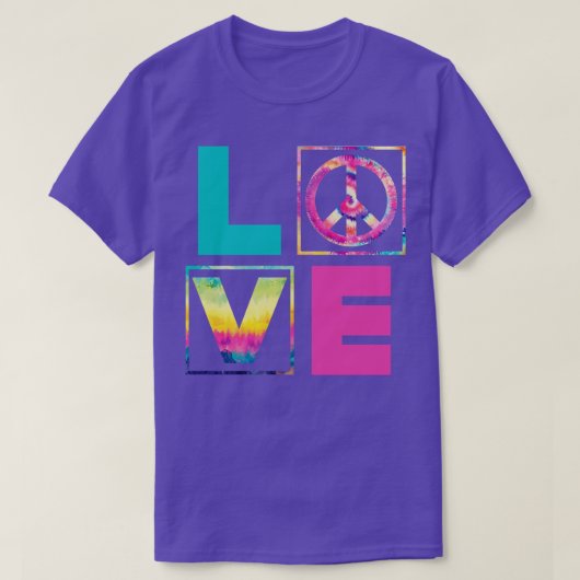 平和愛の優しさヴィンテージ平和サイン Tシャツ (デザイン正面)