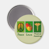 平和愛の医療支援 マグネット (正面/裏面)
