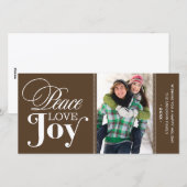 平和愛の喜び |ホリデーカード シーズンカード (正面/裏面)