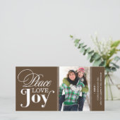 平和愛の喜び |ホリデーカード シーズンカード (スタンド正面)