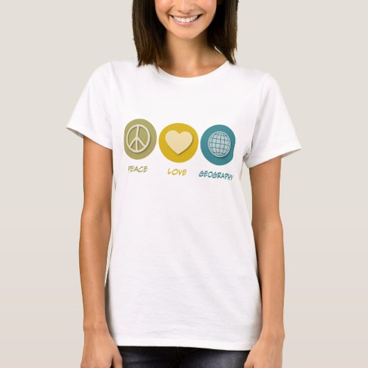 平和愛の地理 Tシャツ (正面)
