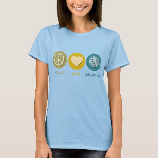 平和愛の地理 Tシャツ (正面)