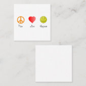 平和愛の幸福の象徴 スクエア名刺 (正面/裏面)