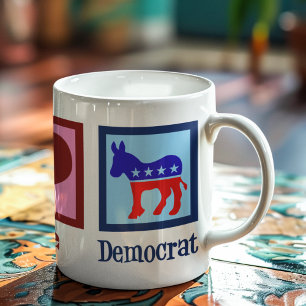 平和愛の民主党員 コーヒーマグカップ