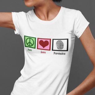 平和愛の鑑識 Tシャツ