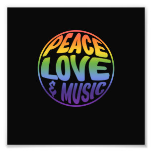 平和愛の音楽が地球平和の日を支える フォトプリント