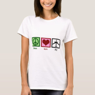 平和愛はえ Tシャツ