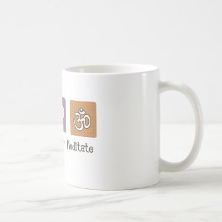 平和愛はめい想します コーヒーマグカップ