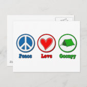 平和愛は占めます ポストカード (正面/裏面)