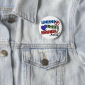 平和愛は自閉症のTシャツを理解します 缶バッジ (インサイチュ)