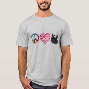 平和愛ひげ Tシャツ