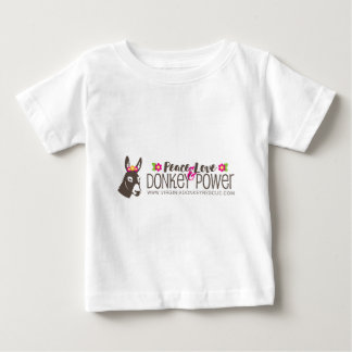 平和愛ろば力のロゴ ベビーTシャツ