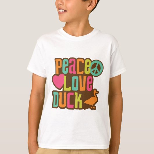 平和愛アヒル Tシャツ (正面)